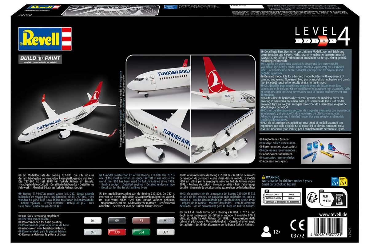 Boeing 737-800 \'Turkish Airlines\' 1:144