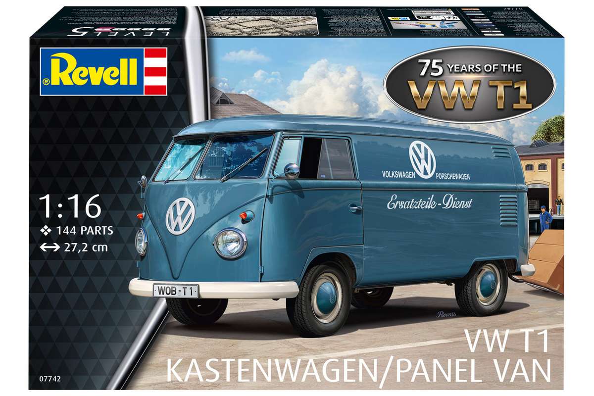 VW T1 Panel Van - 75 Years of the VW T1 1:16