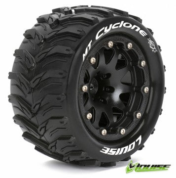 Tire & Wheel MT-CYCLONE 1/10 black Beadlock (0) Soft MFT (2 pcs.)