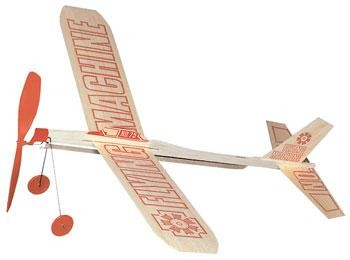 Elastikdrevet motorfly fra Guillow's.