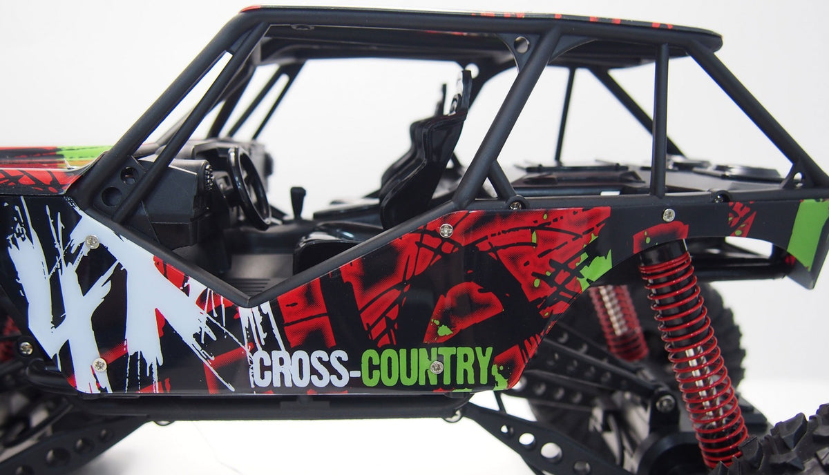 DEMO - Crazy Crawler 1:10 - large Remote-controlled off-roader w. LIGHTS