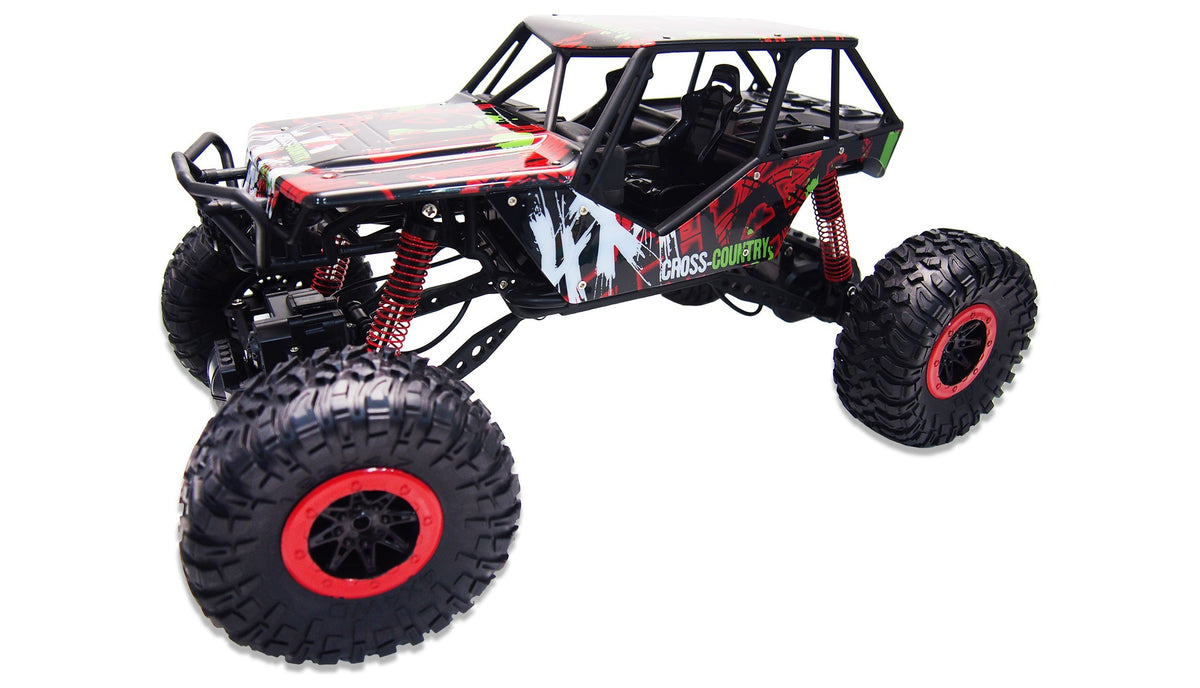 DEMO - Crazy Crawler 1:10 - large Remote-controlled off-roader w. LIGHTS