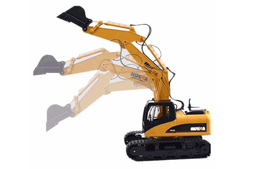 DEMO Remote-controlled excavator with many functions!