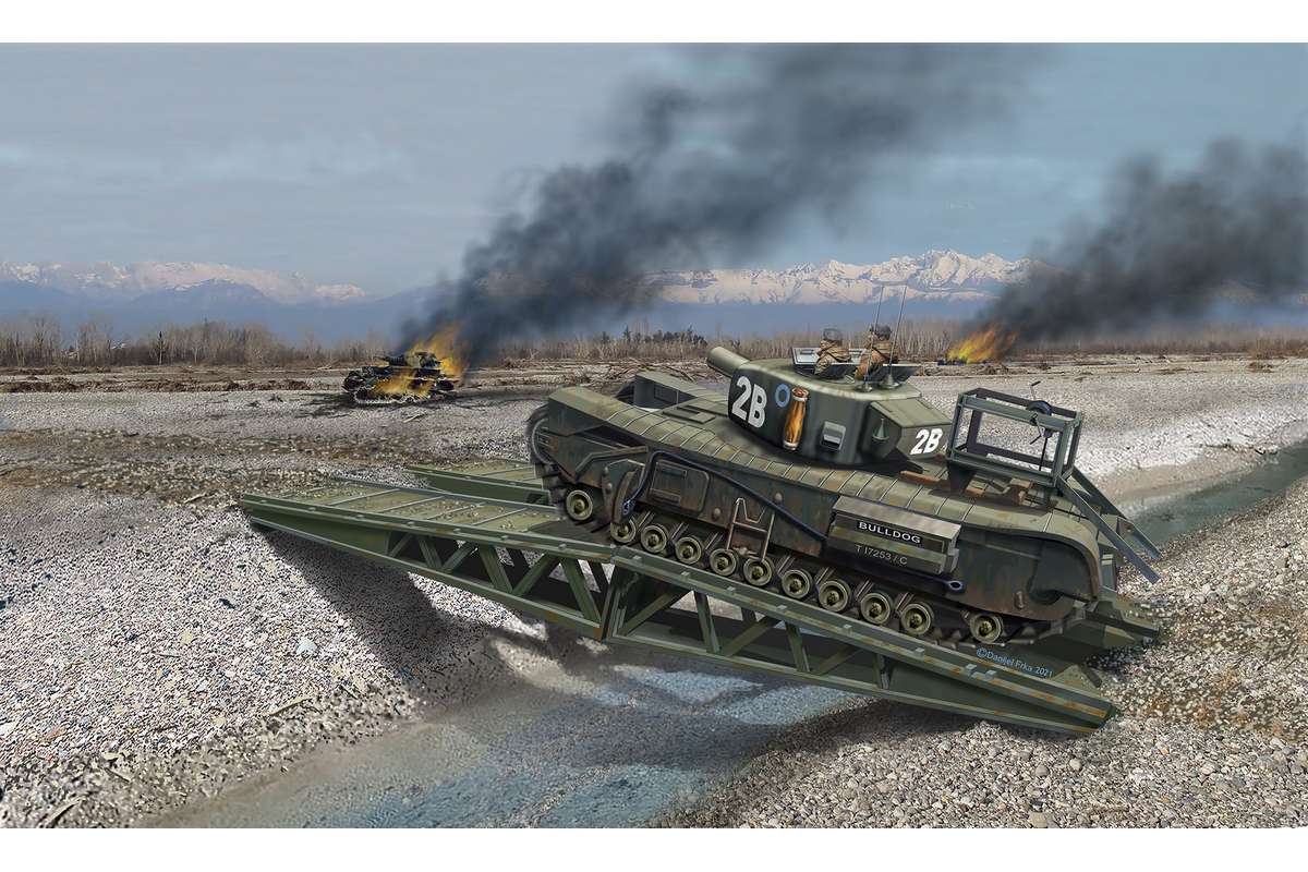 Model Set Churchill A.V.R.E. 1:76