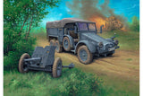 Model Set Krupp Protze KFZ 69 with 3,7cm Pak 1:76