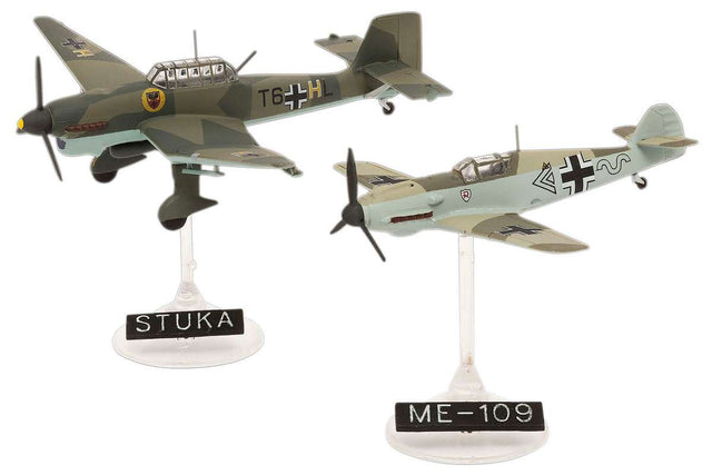 Model Set Messerschmitt Bf109E & Ju87B Stuka 1:144