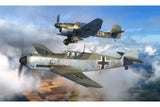 Model Set Messerschmitt Bf109E & Ju87B Stuka 1:144