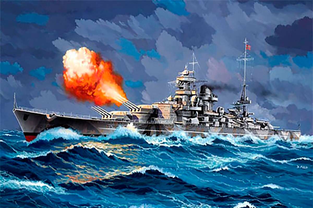 Starter Kit Battleship Gneisenau 1:1200