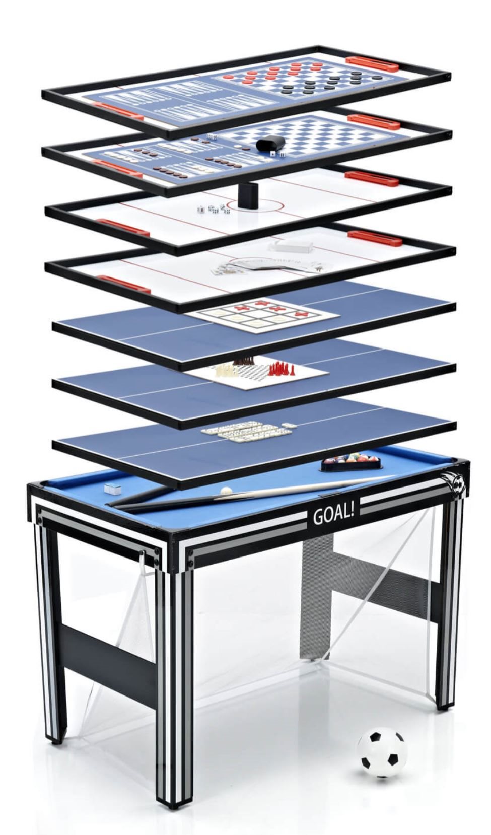 Stanlord Toscana Multi Games Table 20-in-1 with accessories