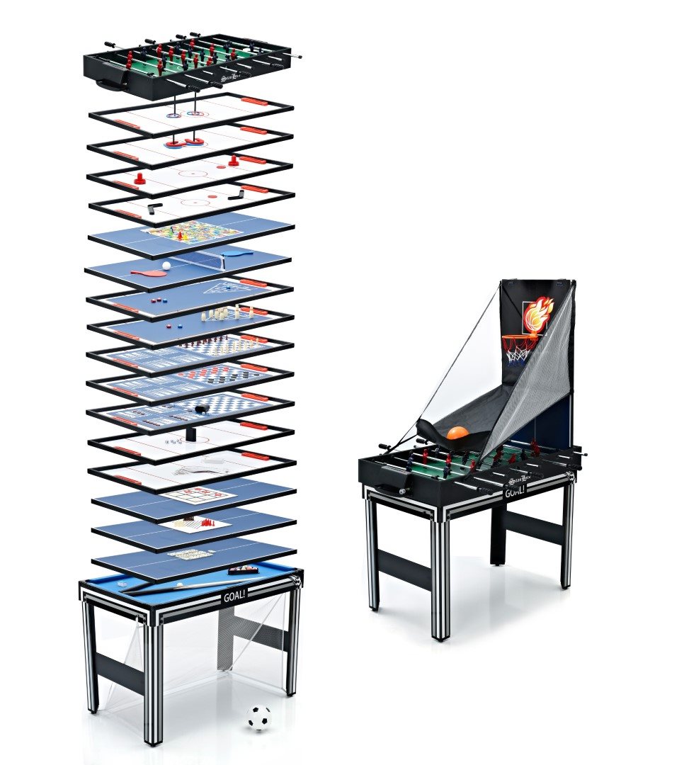 Stanlord Toscana Multi Games Table 20-in-1 with accessories