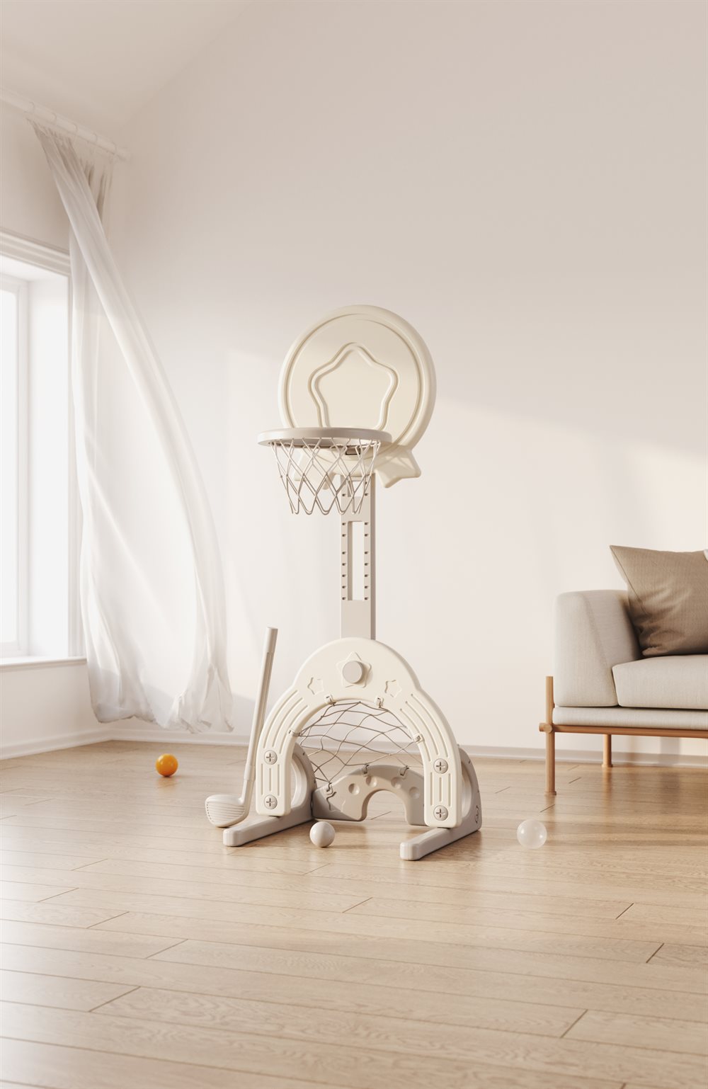 Elitetoys Kids Zone Basketball Stand with Golf
