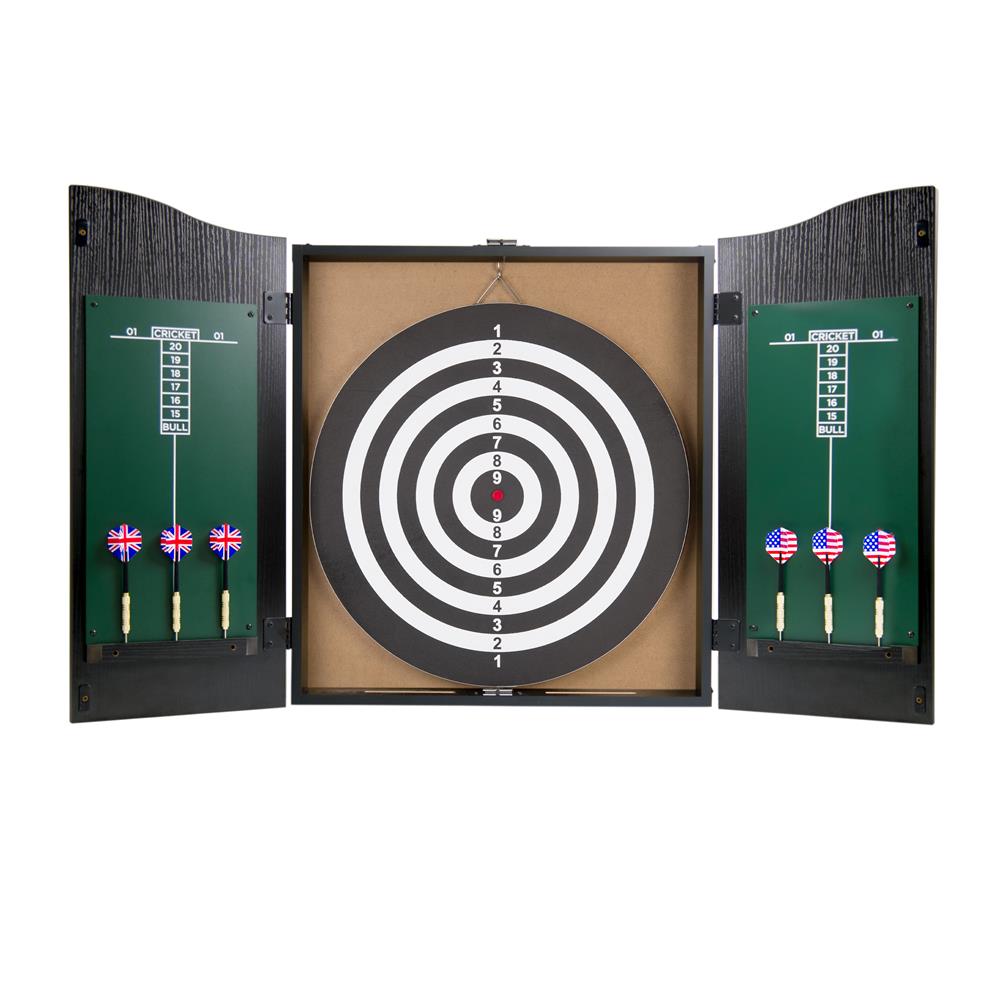 Stanlord Dart cabinet in wood incl. 6 darts