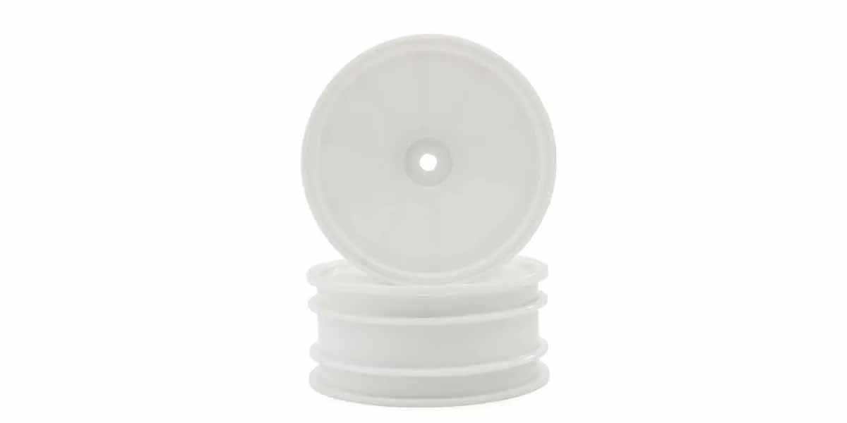 Kyosho Optima Serie White 2.2 inches Front Dish Wheels (2)