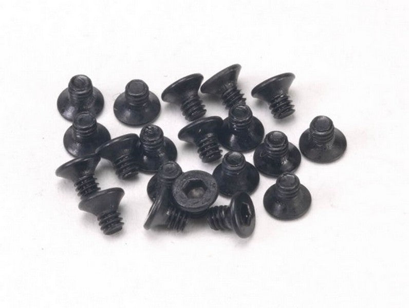 PN Racing M2x4 Countersunk Hardened Carbon Steel Hex Machine Screw (20pcs)