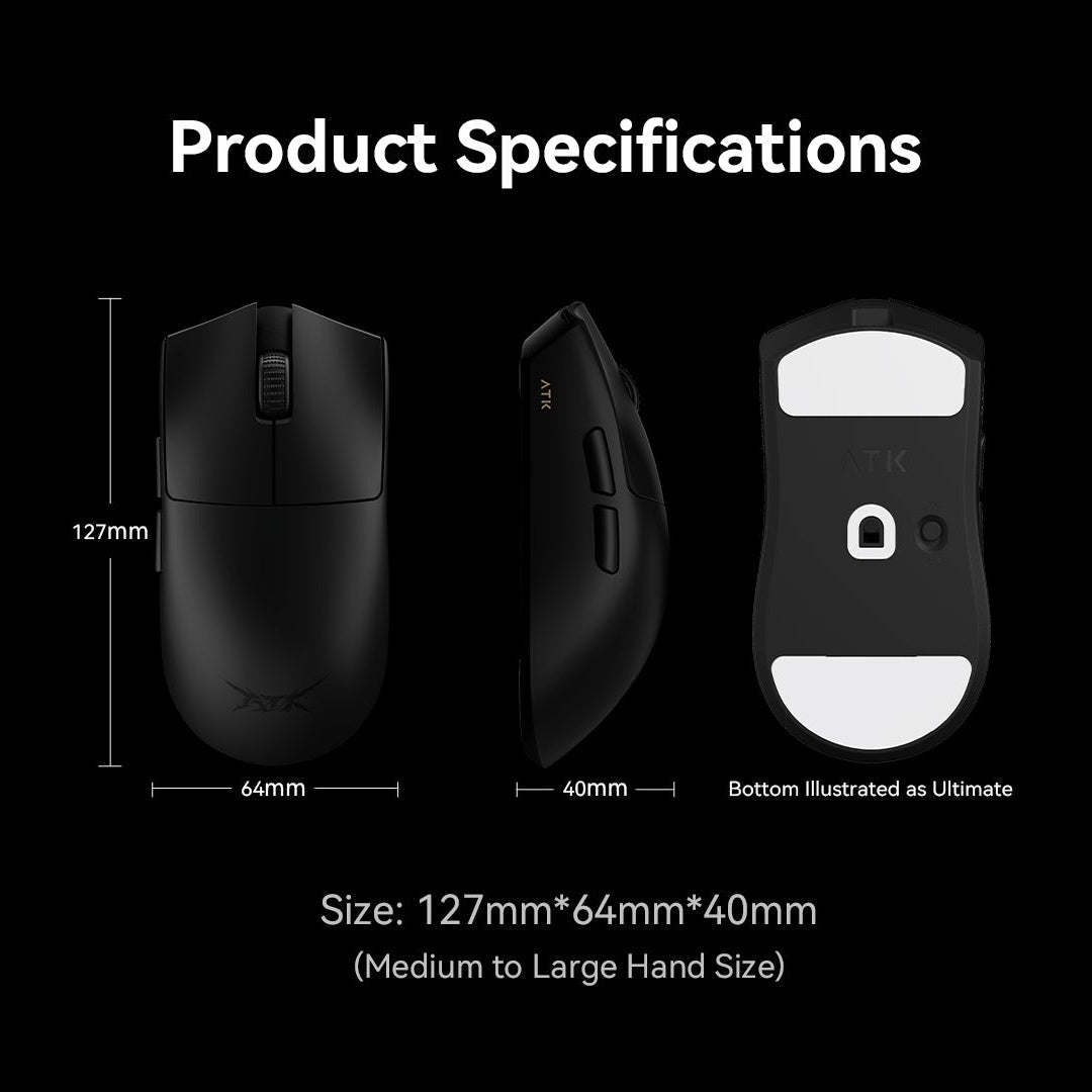 ATK X1 ULTIMATE 8K Gaming Mouse (White)