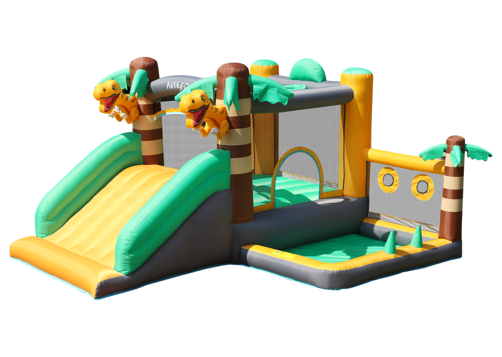 Doctor Dolphin Bouncy Castle Dinoworld incl. 350W blower