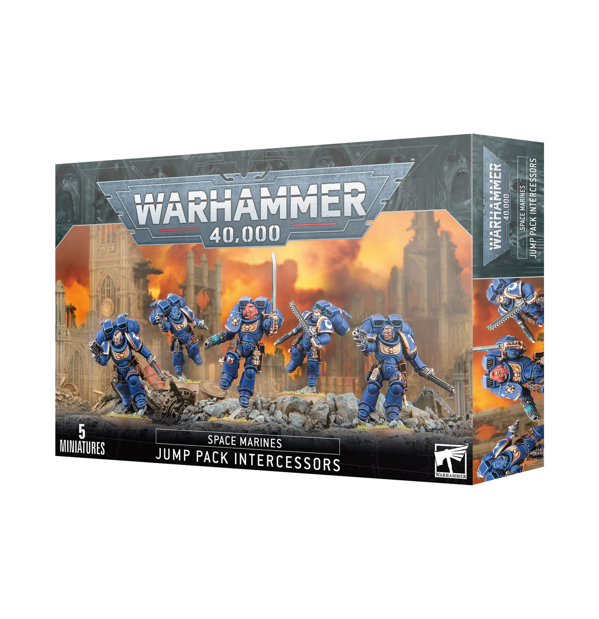 Warhammer 40k -Space Marines -Assault Intercessors with Jump Packs
