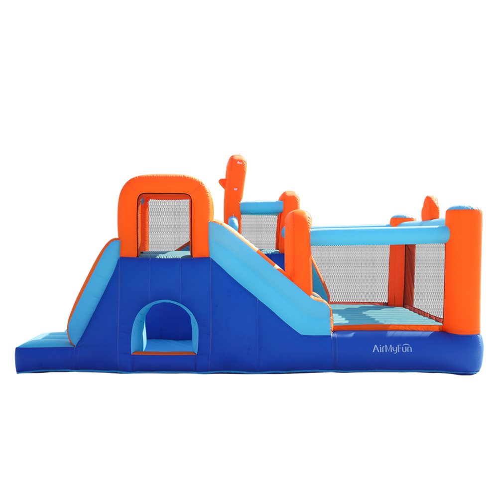 Doctor Dolphin Bouncy Castle with water slide incl. 750W blower