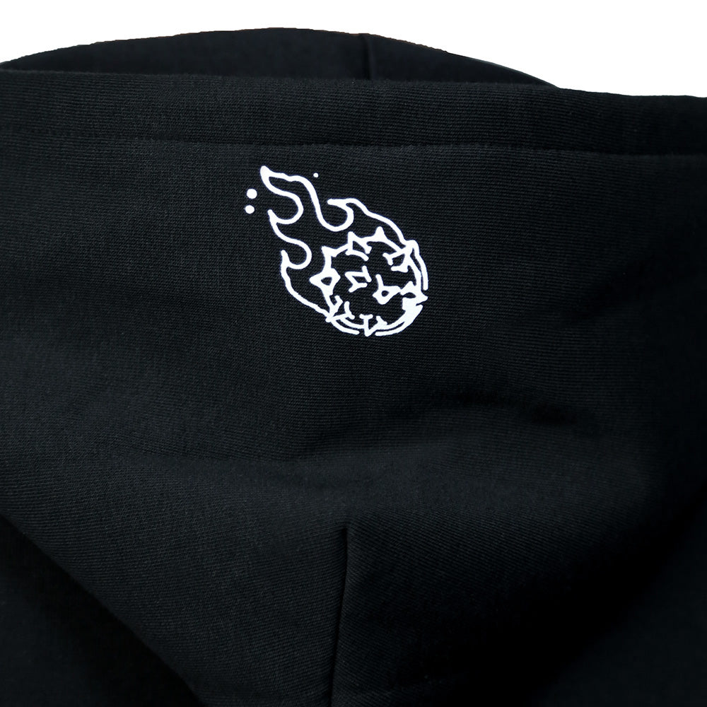 Rick and Morty hoodie with logo black, M