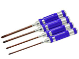 ARROWMAX AM140991 - PHILLIPS SCREWDRIVER SET 3.5  4.0  5.0 & 5.8 X 120MM  4PCES