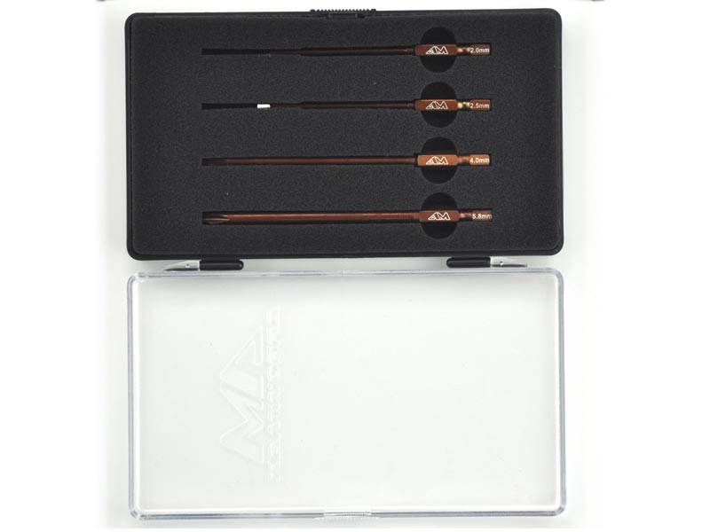 ARROWMAX AM500901 - POWER TOOL TIP SET 4 PIECES WITH PLASTIC CASE METRIC