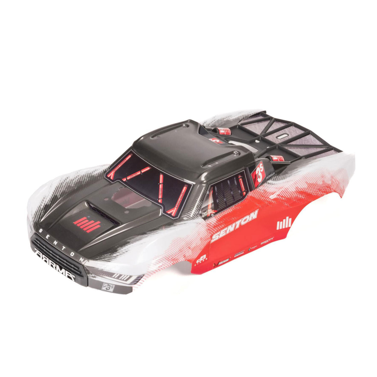 SENTON 4X4 Clipless Painted Decaled Trimmed Body (Red)