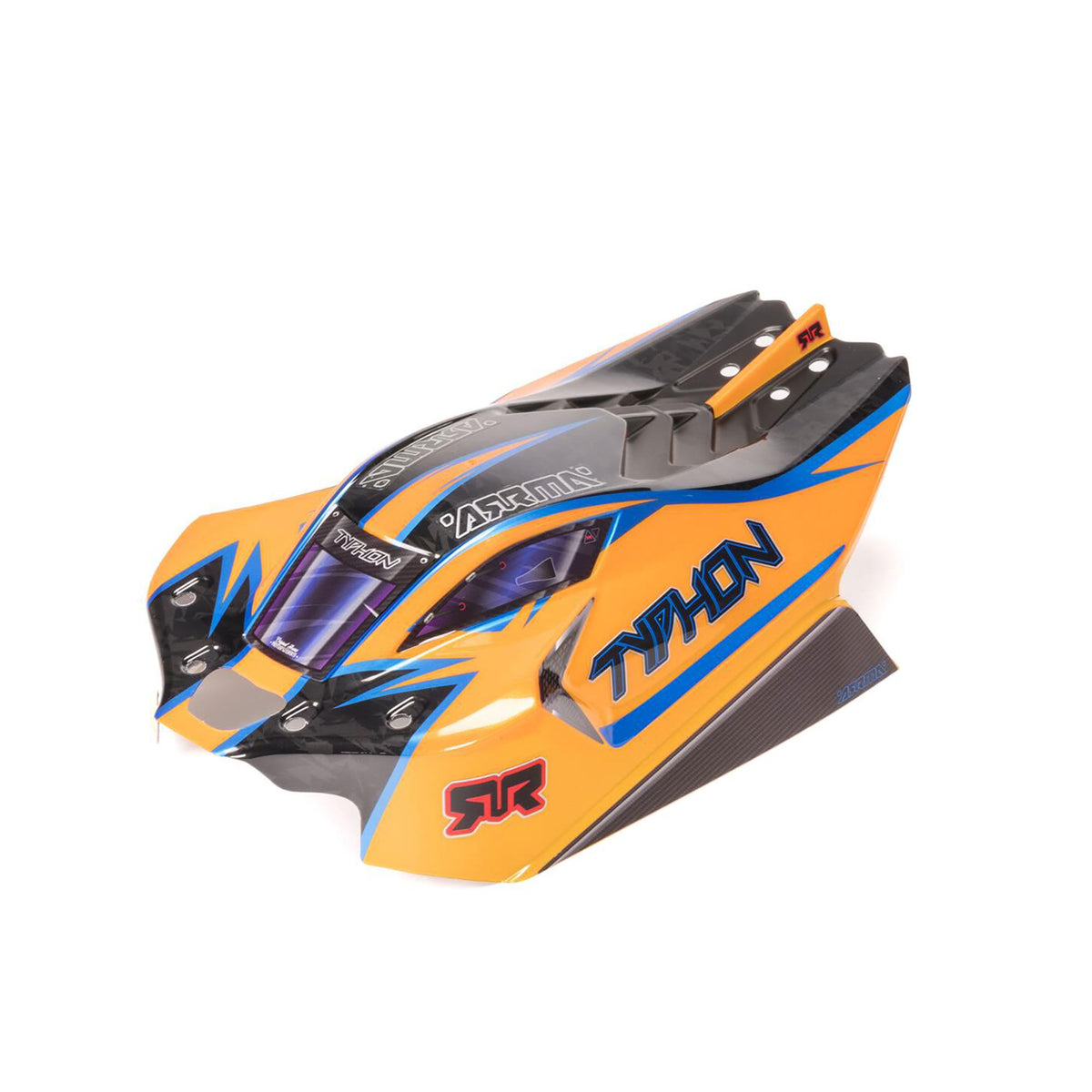 TYPHON 4x4 Clipless Painted Decaled Body (Orange)