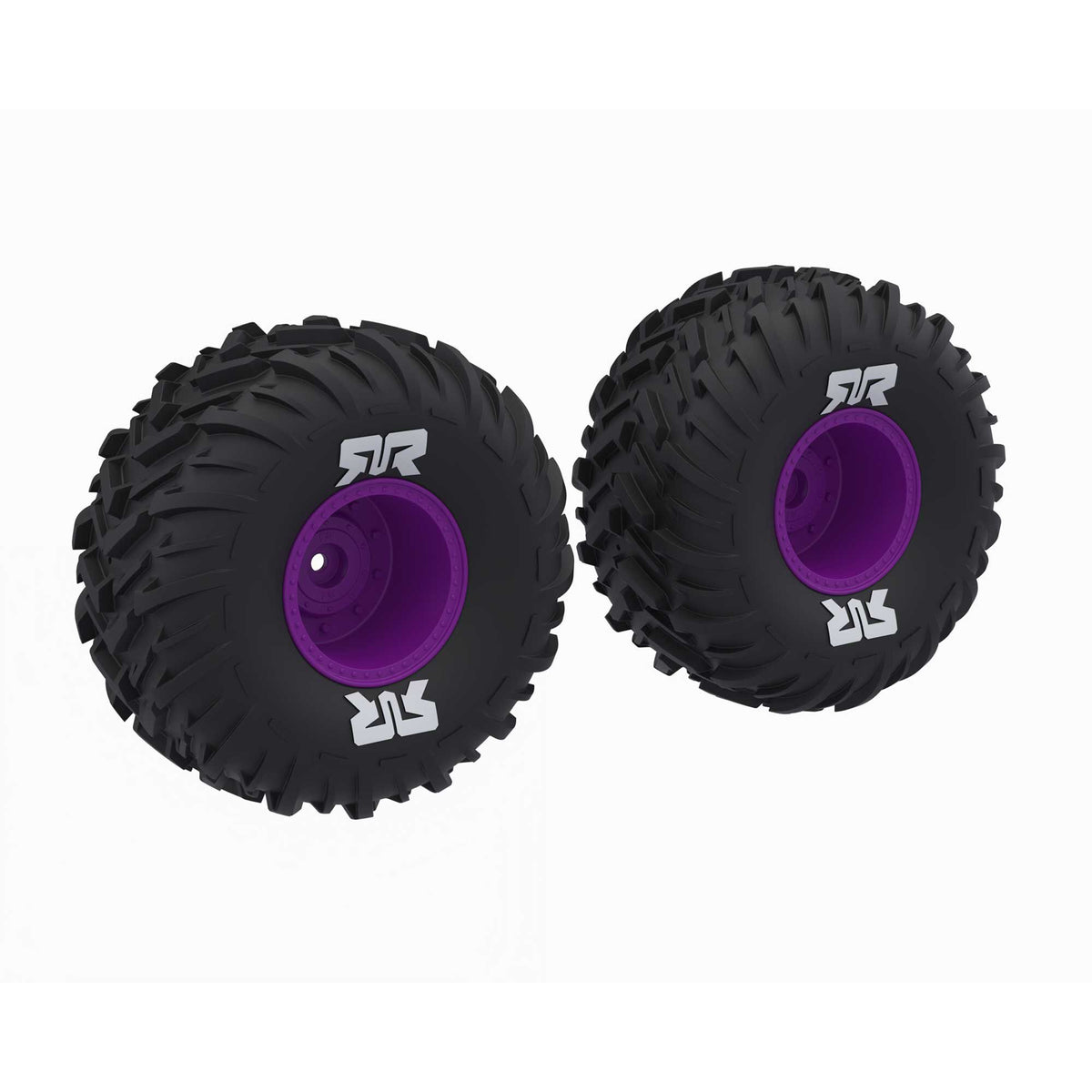 dBoots Cut Chevron MT Tire Set Glued - Purple