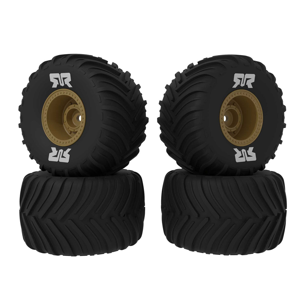 dBoots Chevron MT Tire Set Glued (Bronze) (2 Pairs) - GROM