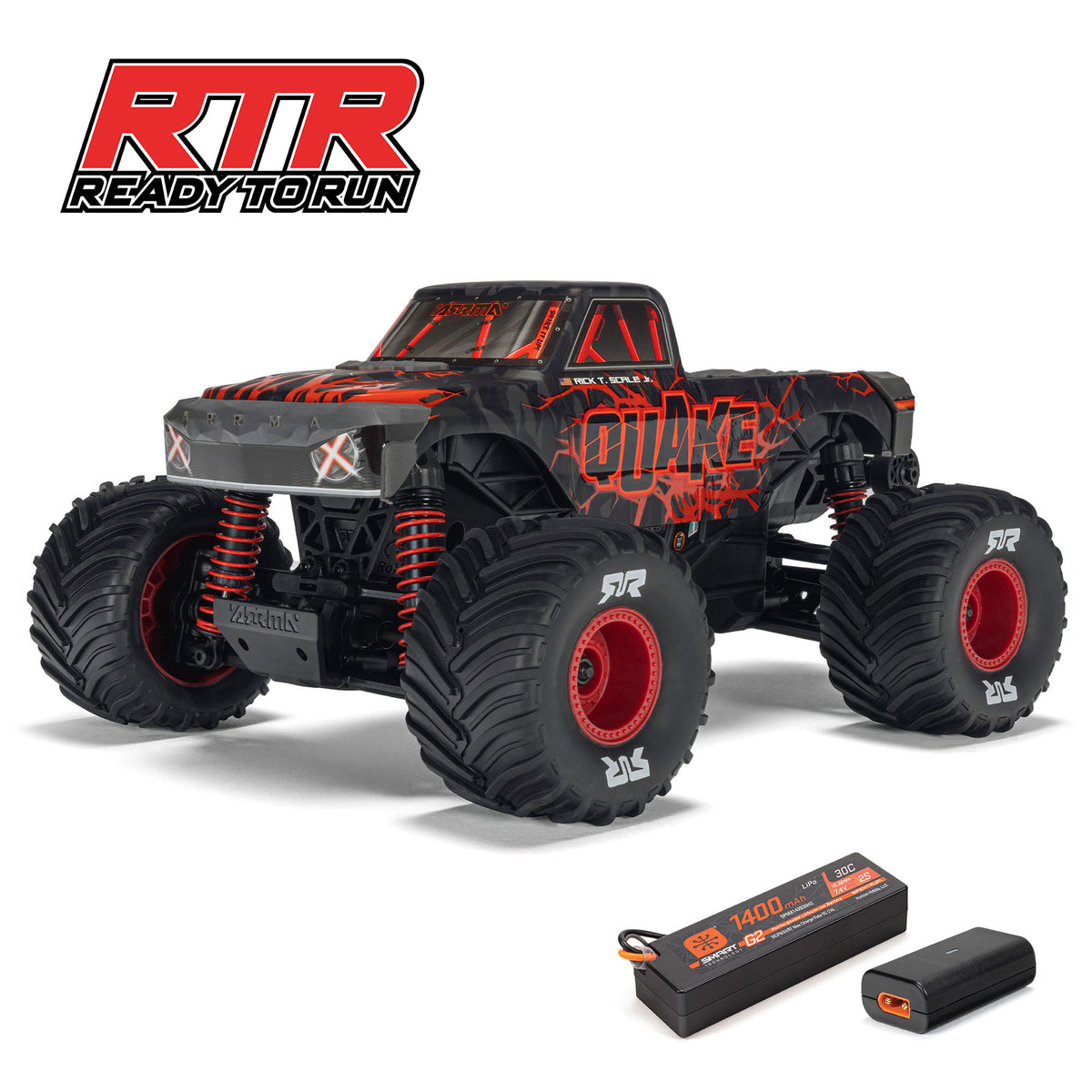 1/16 QUAKE GROM 4X4 RTR Brushed Monster Truck (Battery & Charger Included)
