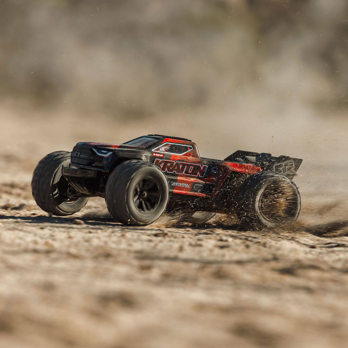 1/16 MINI KRATON 3S DSC 4X4 RTR Brushless Speed Truck , Black/Red