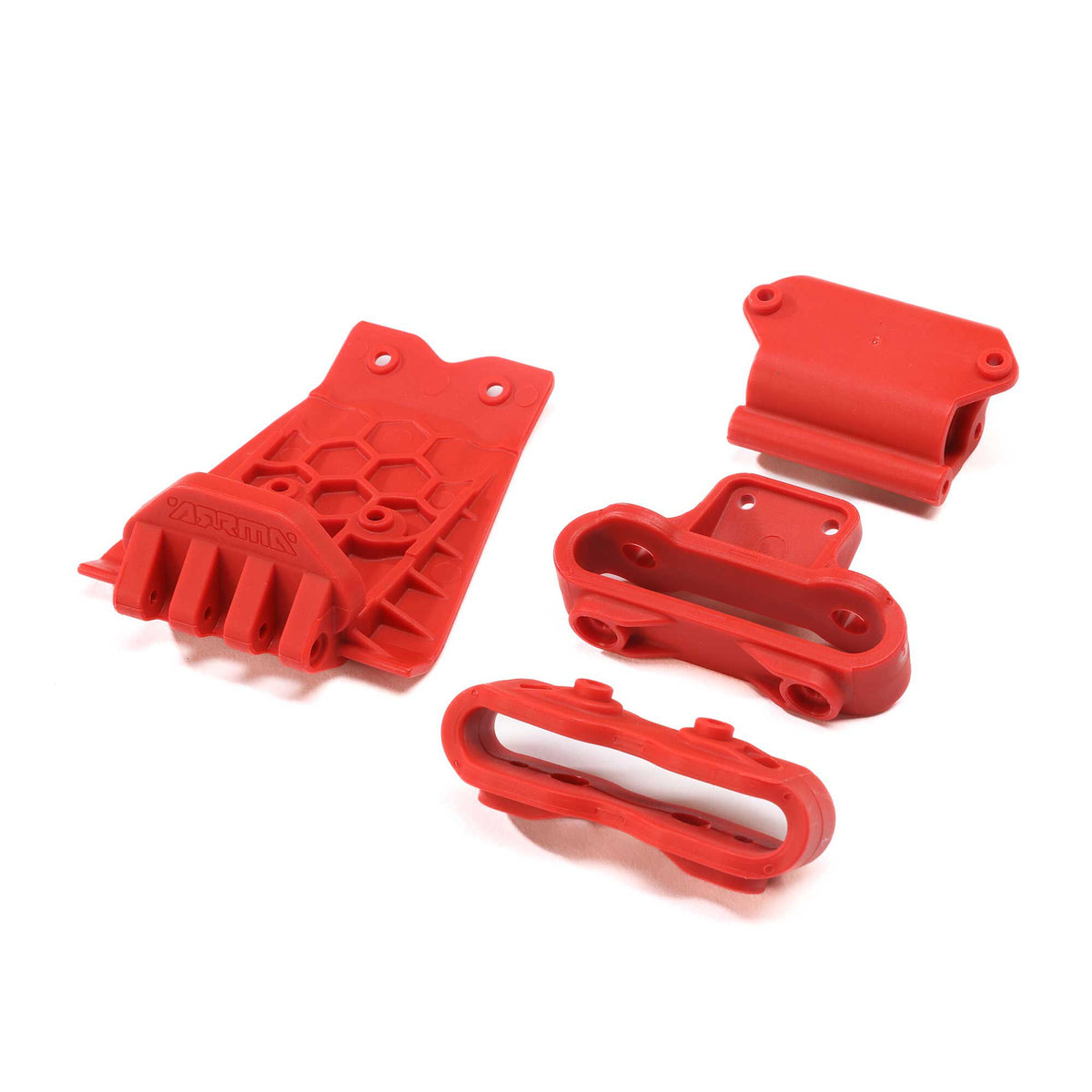 Lower Skid And Bumper Mount Set - Red