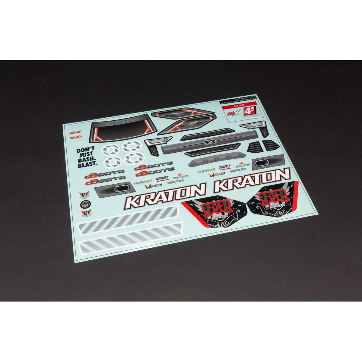 AR402213 Kraton 4x4 Clear Body with Decals