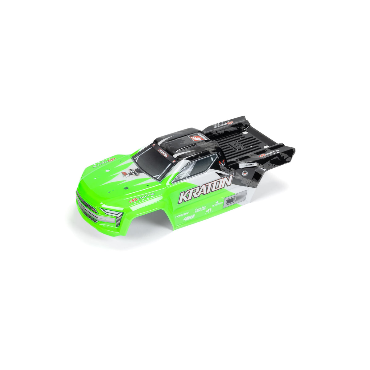 Kraton 4x4 BLX Painted Decaled Trimmed Body (Green/Black)