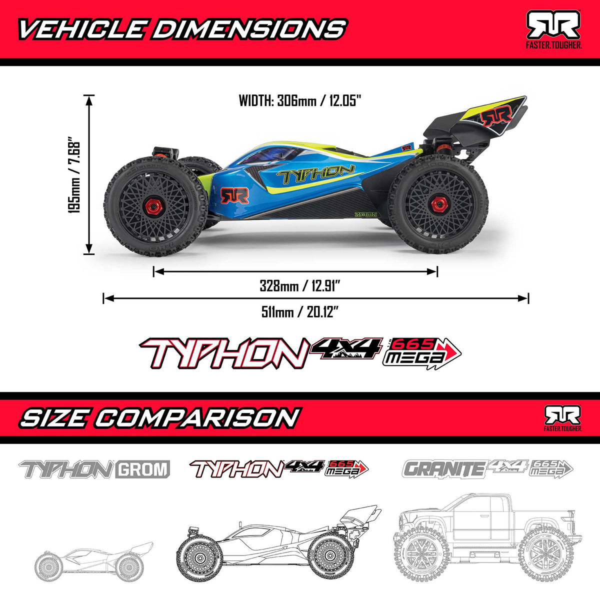 1/8 TYPHON 4X4 RTR Brushed Buggy