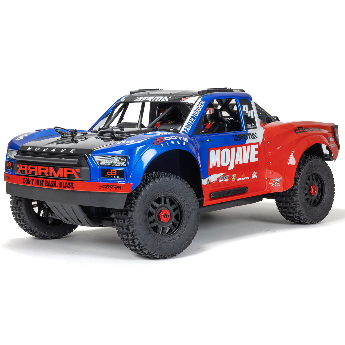 MOJAVE 4X4 4S BLX 1/8th Scale Desert Truck Blu/Red