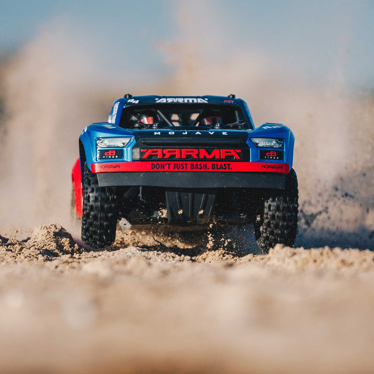 MOJAVE 4X4 4S BLX 1/8th Scale Desert Truck Blu/Red