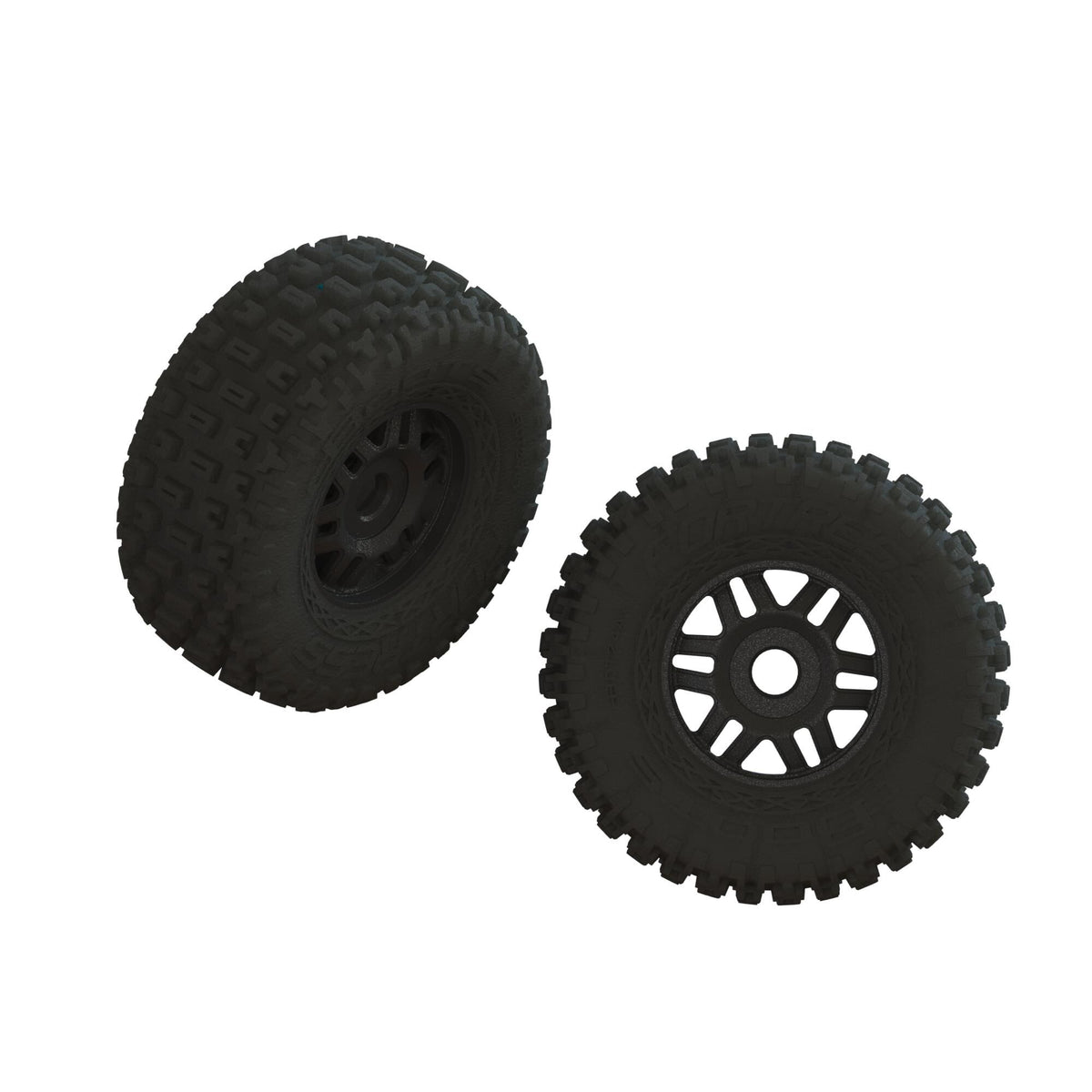 dBoots FORTRESS LP Tire Set Glued Black (1 Pair)