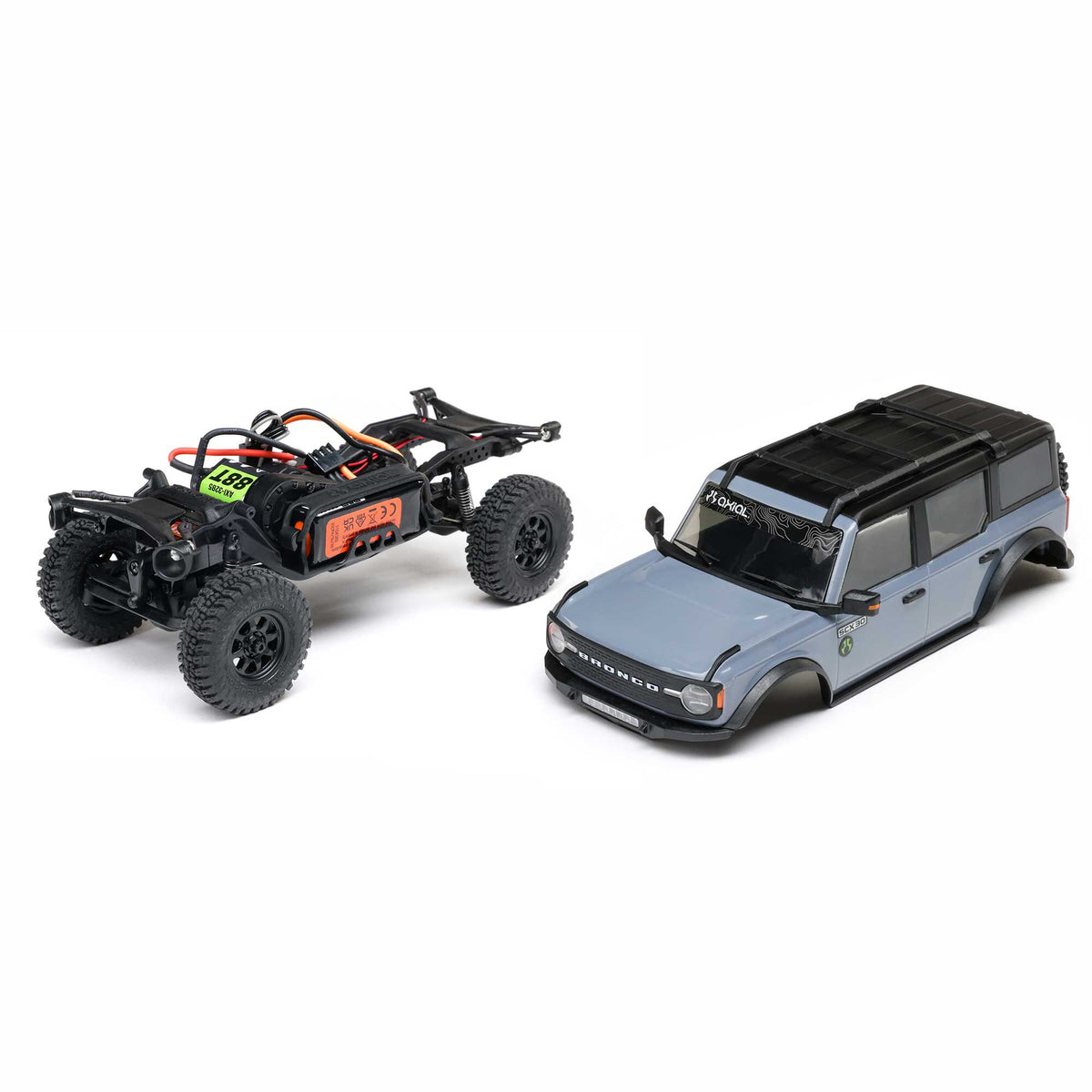 1/30 SCX30 Ford Bronco 4X4 RTR Brushed Rock Crawler (Battery & Charger Included)