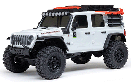 1/30 SCX30 Jeep Wrangler JLU 4X4 RTR Brushed Rock Crawler (Battery & Charger Included)