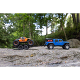 SCX24 Flat Bed Vehicle Trailer with LED Taillights:1/24th