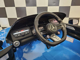 Mercedes-Benz SL63 12V electric car for kids – 1 seat, metallic blue