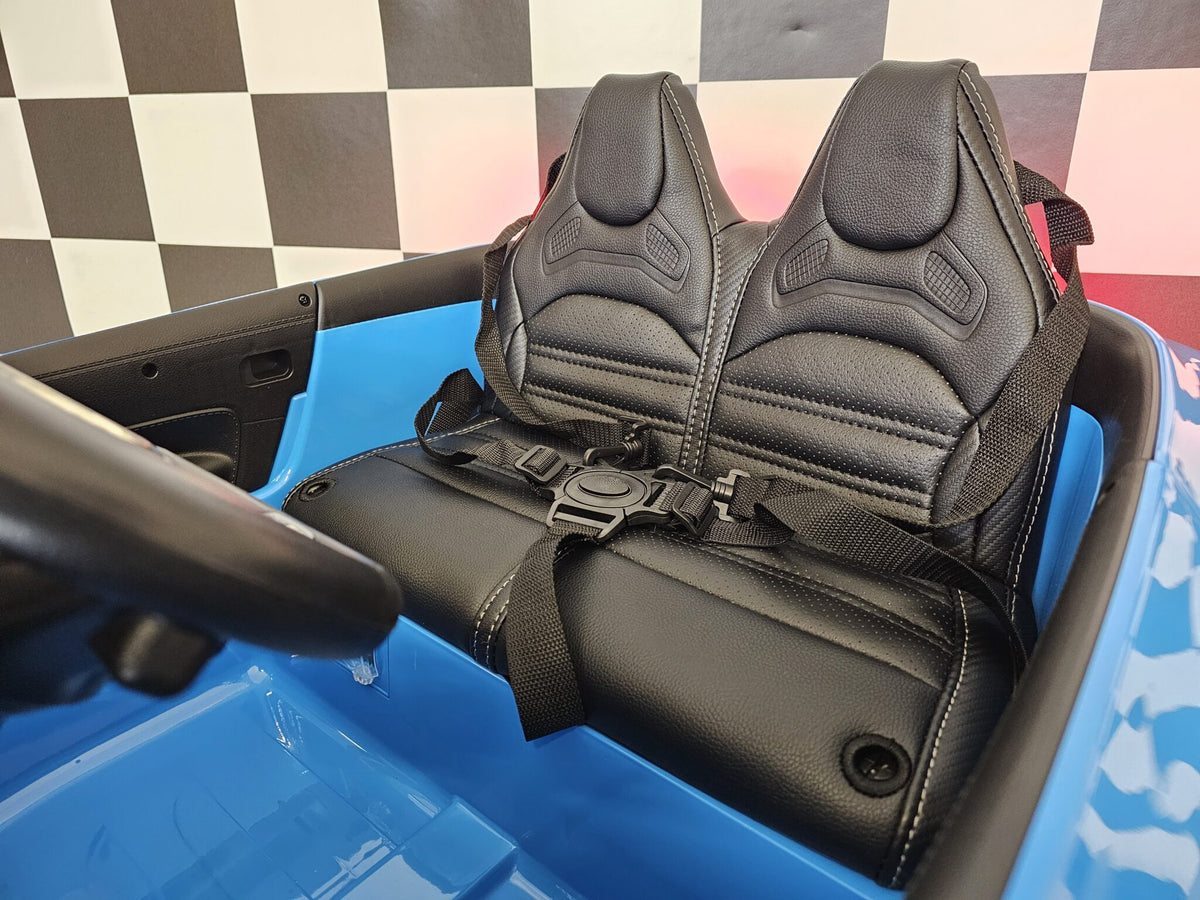 Mercedes-Benz SL63 12V electric car for kids – 1 seat, metallic blue