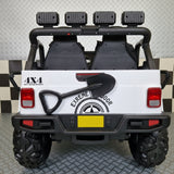 Gravity kids' jeep 12V – 2 seats, white