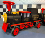 Electric kids' train 12V with 2 carriages