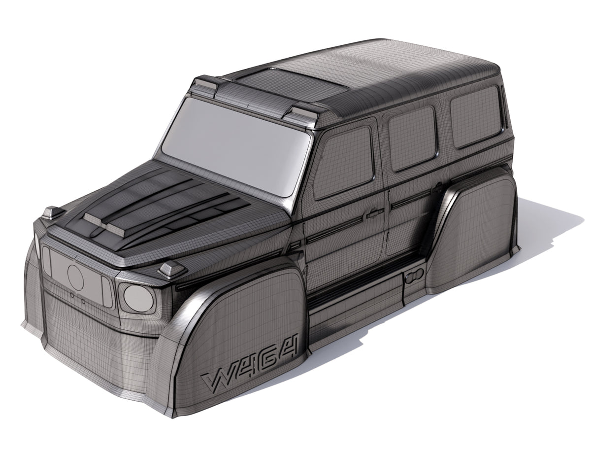 W464 1/18 Clear Body TRAXXAS TRX-4M Pre-cut