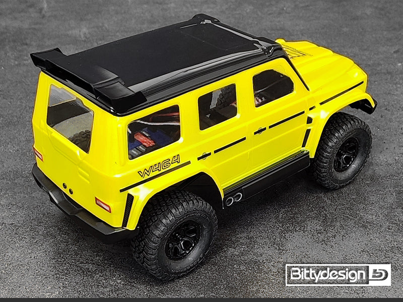 W464 1/18 Clear Body TRAXXAS TRX-4M Pre-cut
