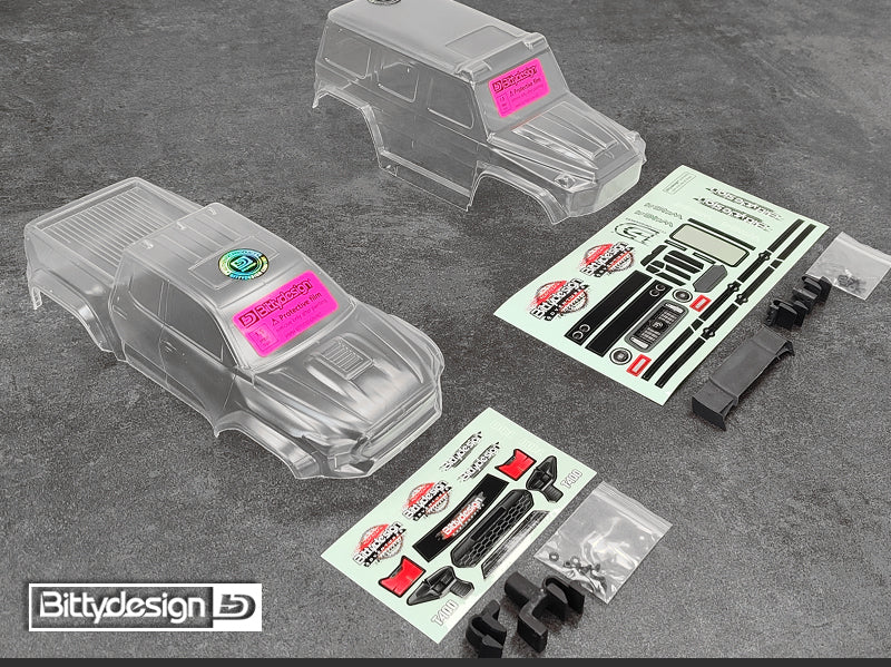 W464 1/18 Clear Body TRAXXAS TRX-4M Pre-cut