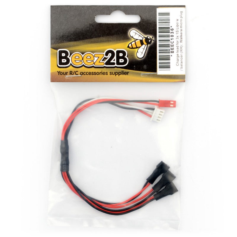 Charge lead for 3x 1S Lipo w/ balancer (XH) : Walkera micro plug