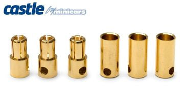 Castle Creations CC BULLET 5.5MM - 5.5mm Bullet Connectors 3pair 150A